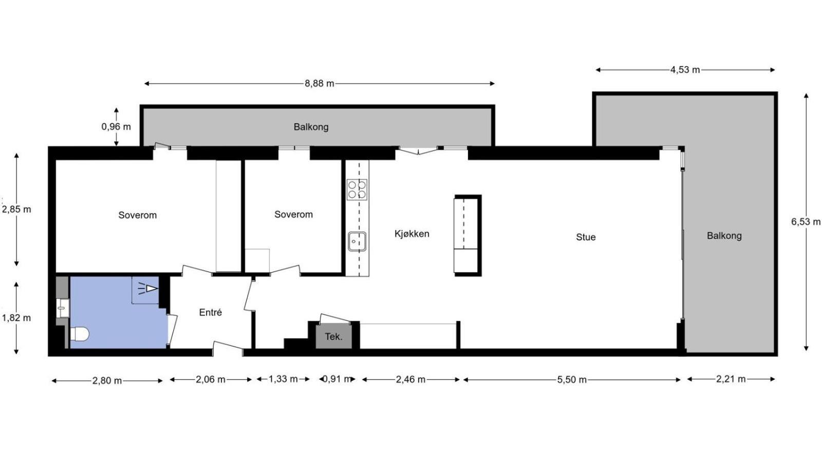 Barcode - Two-bedroom In * Осло
